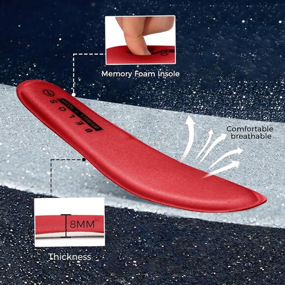 🆕 Red Rhinestone Mesh Slip-On Walking Shoes Fashion Glitter Breathable Sneaker - Picture 7 of 9